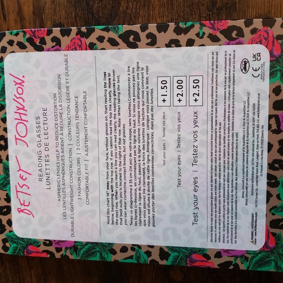 Betsey Johnson Set of 3 Cats Eye Reading Glasses +1.50 Strength - Picture 8 of 12